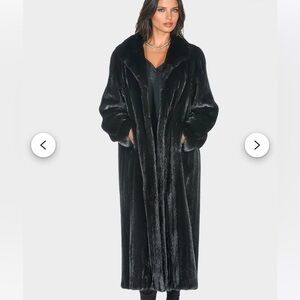 Black Mink Full Length Women's Coat
